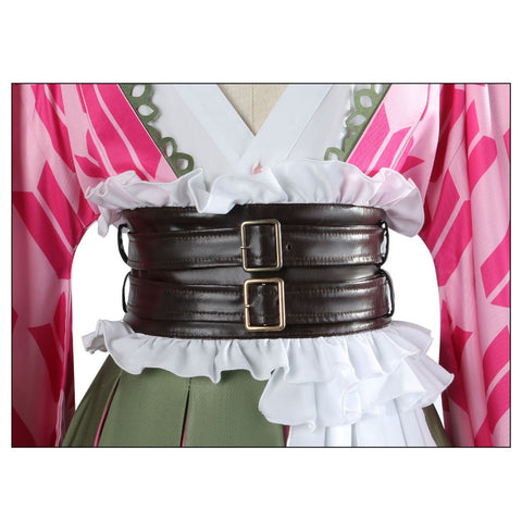 Anime Demon Slayer Mitsuri Kanroji Anniversary Cosplay Costume Set