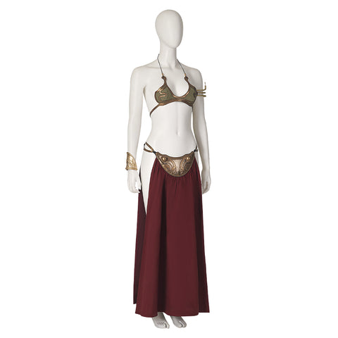 Star Wars Princess Leia Slave Girl Cosplay Costume – Iconic Outfit for Fans and Events