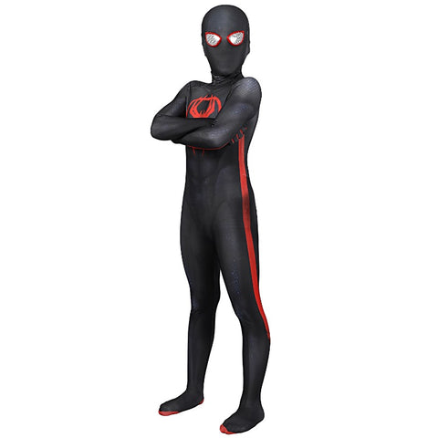 Across the Spider-Verse Miles Morales Kids Cosplay Costume – Superhero Outfit