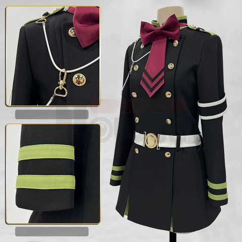 Seraph of the End Hiiragi Shinoa Moon Demon Company Cosplay Costume