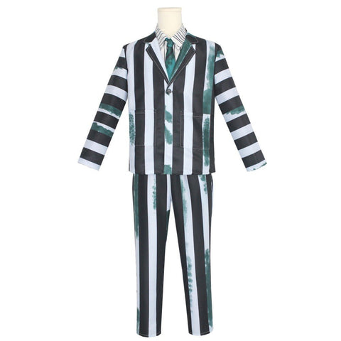 Beetlejuice Adult/Kid Cosplay Costume Full Set - Halloween & Stage Performance - Coscosmos