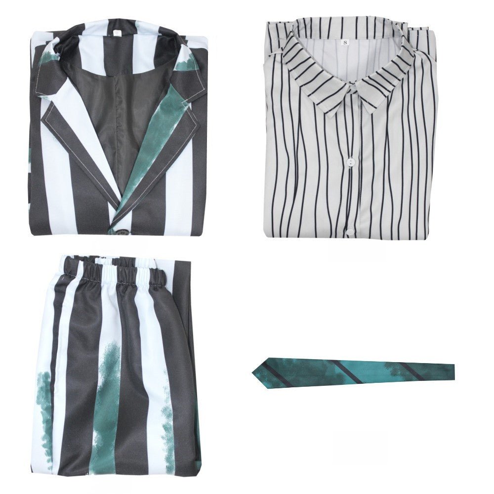 Beetlejuice Adult/Kid Cosplay Costume Full Set - Halloween & Stage Performance - Coscosmos