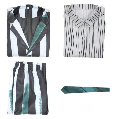 Beetlejuice Adult/Kid Cosplay Costume Full Set - Halloween & Stage Performance - Coscosmos