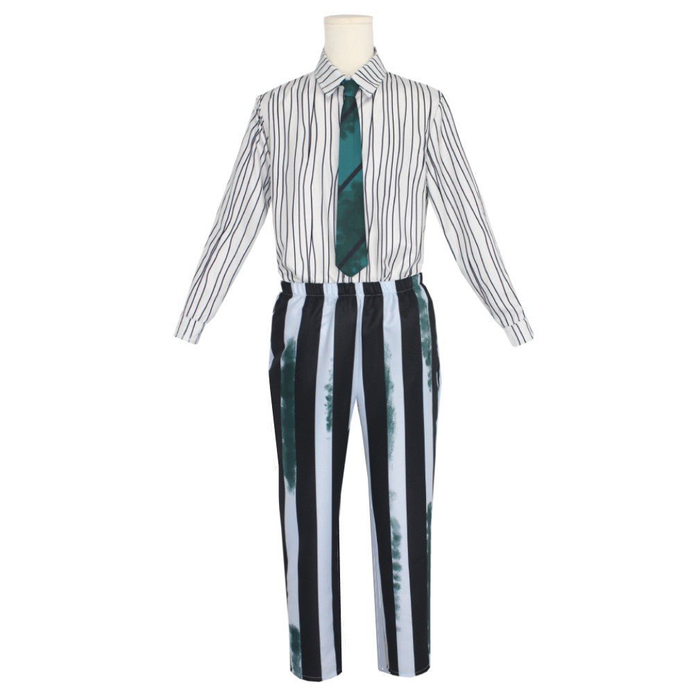 Beetlejuice Adult/Kid Cosplay Costume Full Set - Halloween & Stage Performance - Coscosmos