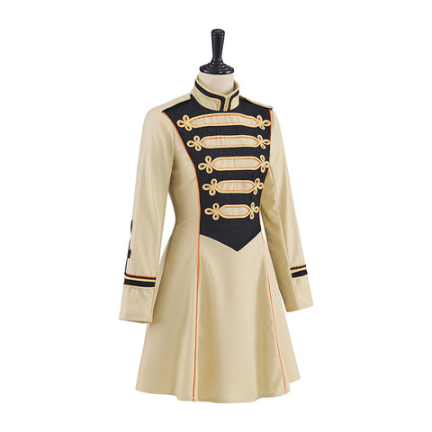 Beige Mid - Length Military Officer Coat – Medieval Cosplay Costume - Coscosmos
