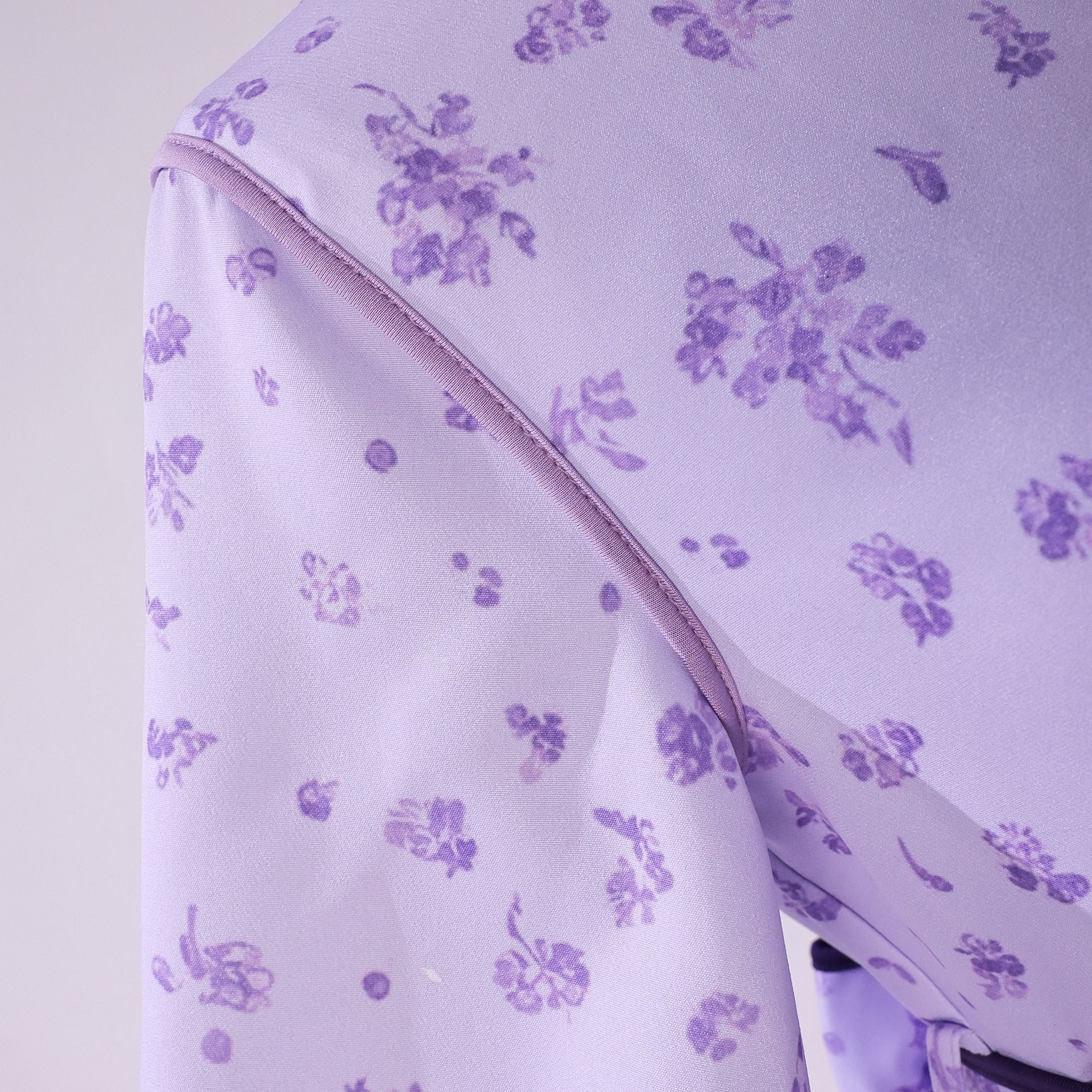 Beishui Trading Co. - Fern Cosplay Costume Purple Floral Print Lolita Princess Dress Anime Role - Playing Outfit - Coscosmos