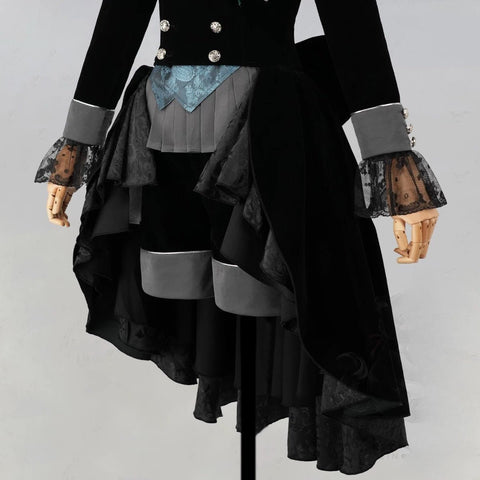 Black Butler Ciel Phantomhive Black Rose Cosplay Costume - Coscosmos