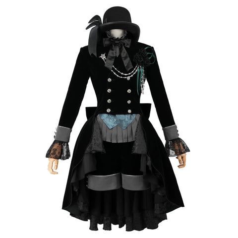 Black Butler Ciel Phantomhive Black Rose Cosplay Costume - Coscosmos
