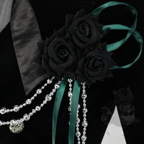 Black Butler Ciel Phantomhive Black Rose Cosplay Costume - Coscosmos