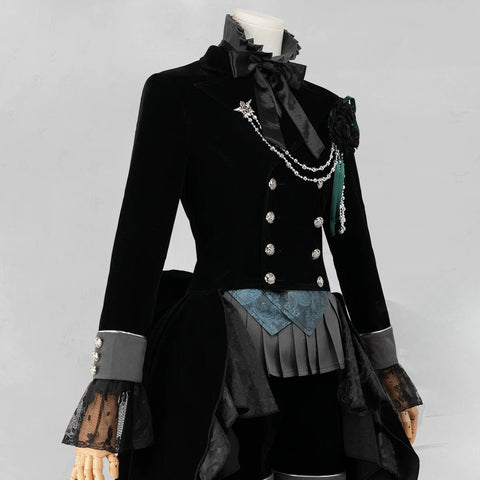 Black Butler Ciel Phantomhive Black Rose Cosplay Costume - Coscosmos