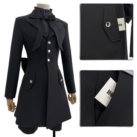 Black Butler Ciel Phantomhive Cosplay Costume - Little Demon Casual Fabric Outfit - Coscosmos