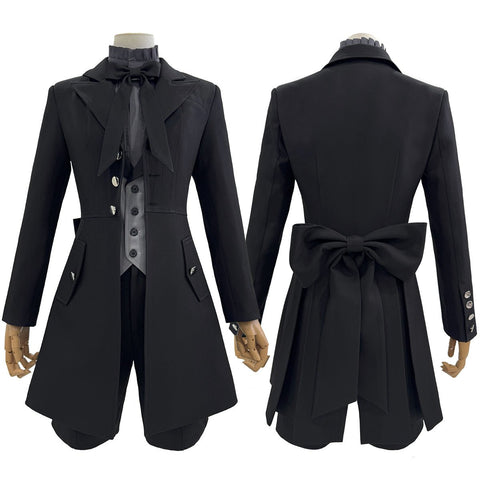 Black Butler Ciel Phantomhive Cosplay Costume - Little Demon Casual Fabric Outfit - Coscosmos