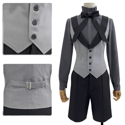 Black Butler Ciel Phantomhive Cosplay Costume - Little Demon Casual Fabric Outfit - Coscosmos