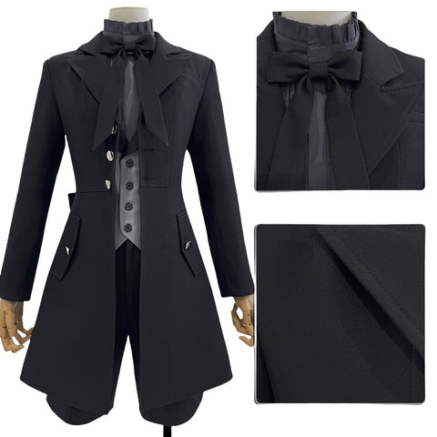 Black Butler Ciel Phantomhive Cosplay Costume - Little Demon Casual Fabric Outfit - Coscosmos