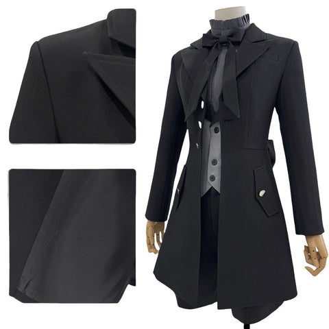 Black Butler Ciel Phantomhive Cosplay Costume - Little Demon Casual Fabric Outfit - Coscosmos