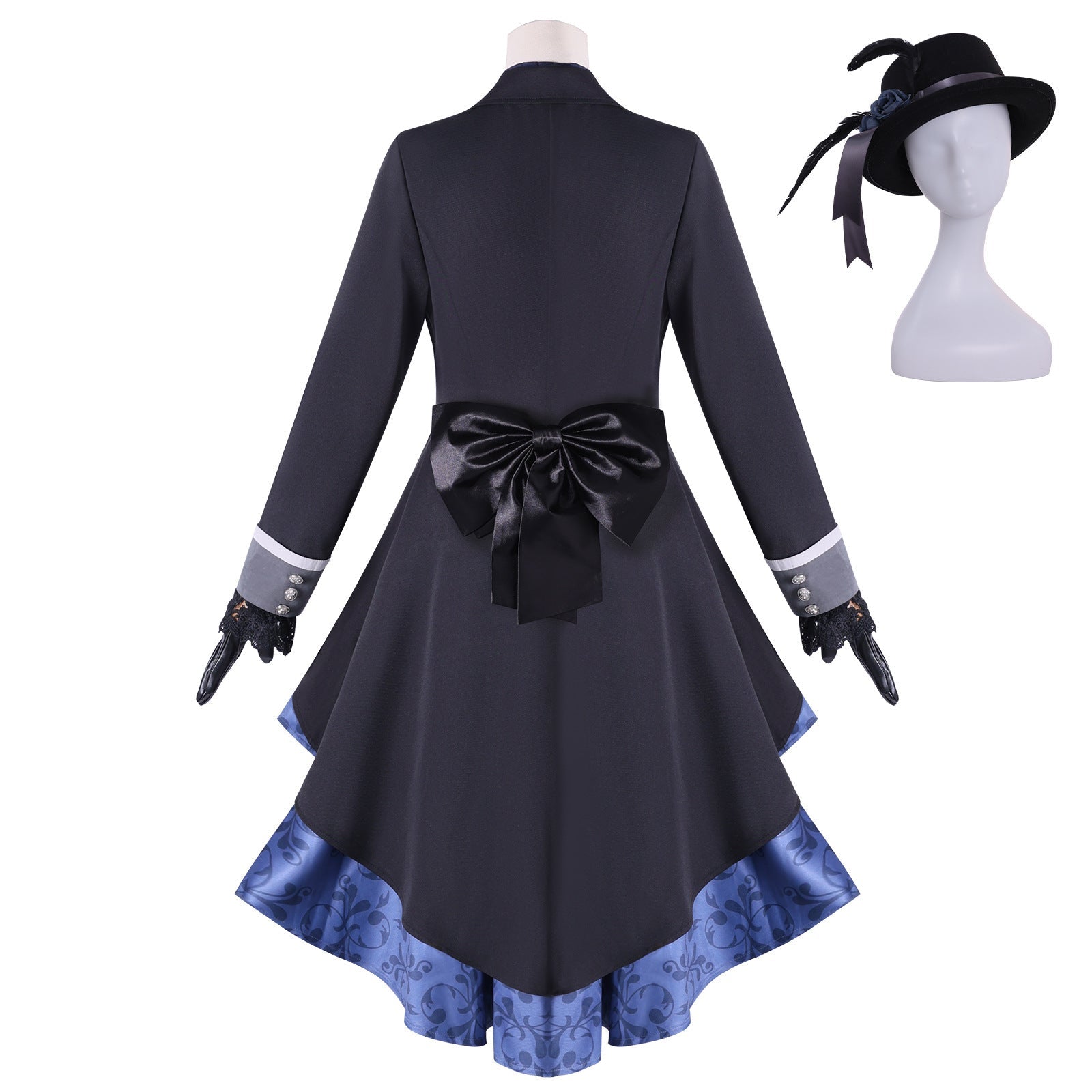 Black Butler Emerald Witch Arc Ciel Phantomhive Black Rose Cosplay Costume Women - Coscosmos