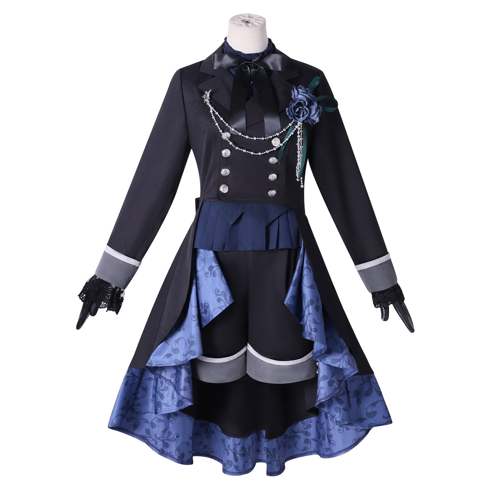 Black Butler Emerald Witch Arc Ciel Phantomhive Black Rose Cosplay Costume Women - Coscosmos
