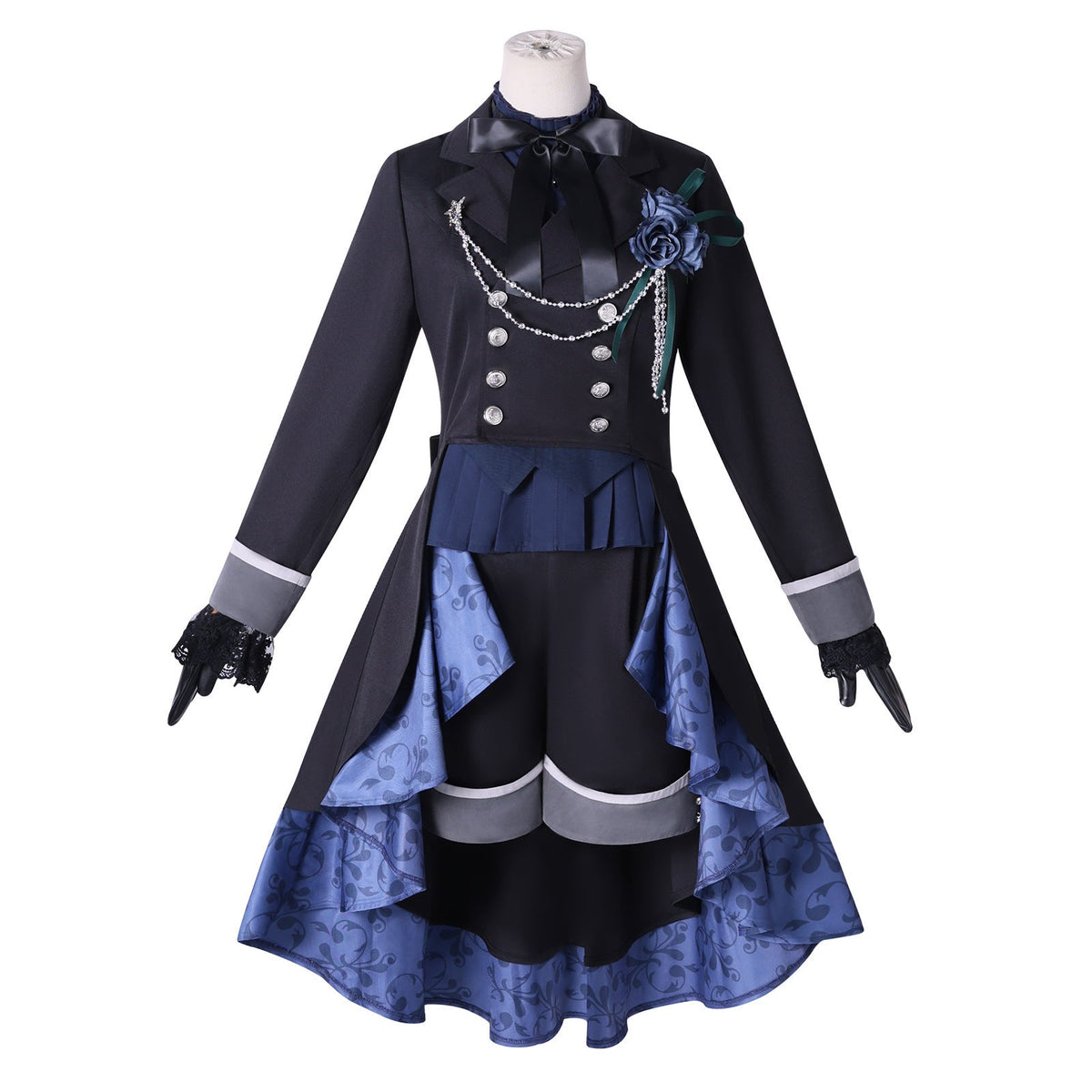Black Butler Emerald Witch Arc Ciel Phantomhive Black Rose Cosplay Costume Women - Coscosmos