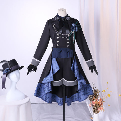 Black Butler Emerald Witch Arc Ciel Phantomhive Black Rose Cosplay Costume Women - Coscosmos
