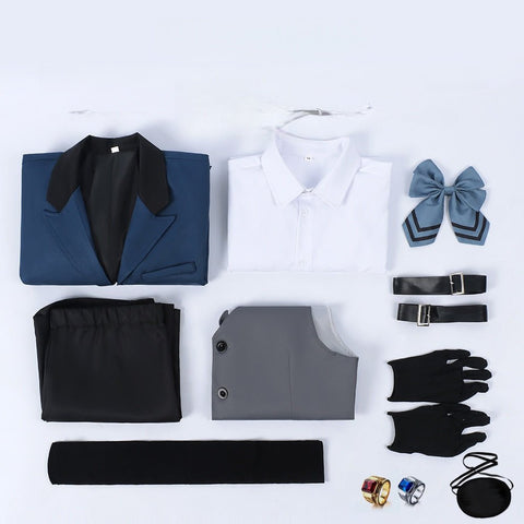 Black Butler Green Witch Arc Ciel Phantomhive Sebastian Full Set Cosplay Costume Western Suit Set - Coscosmos