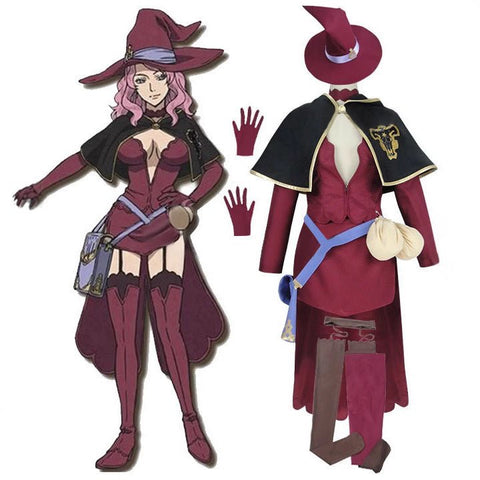Black Clover Vanessa Enoteca Cosplay Costume - Coscosmos