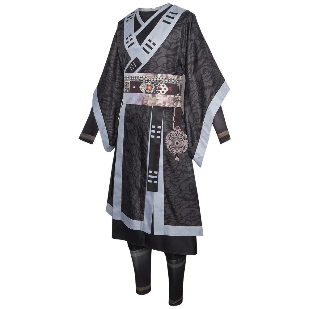 Black Myth Wukong Cosplay Yin - Yang Dharma Robe | "The Destined One" Anime Costume for Adults - Coscosmos