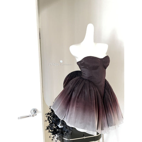Black Swan Off - Shoulder Feather Sequin Mini Dress - Elegant Performance Costume, Birthday Party Outfit, Celebrity Stage Wear - Coscosmos