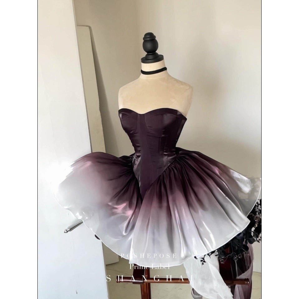 Black Swan Off - Shoulder Feather Sequin Mini Dress - Elegant Performance Costume, Birthday Party Outfit, Celebrity Stage Wear - Coscosmos