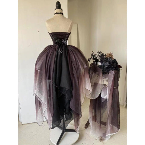 Black Swan Off - Shoulder Feather Sequin Mini Dress - Elegant Performance Costume, Birthday Party Outfit, Celebrity Stage Wear - Coscosmos