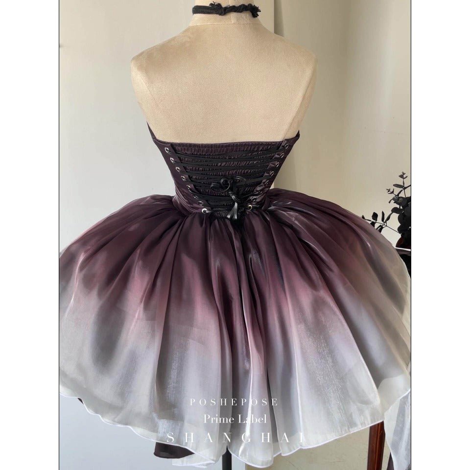 Black Swan Off - Shoulder Feather Sequin Mini Dress - Elegant Performance Costume, Birthday Party Outfit, Celebrity Stage Wear - Coscosmos
