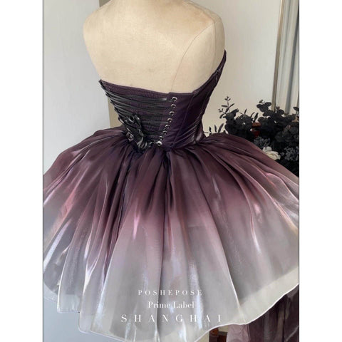 Black Swan Off - Shoulder Feather Sequin Mini Dress - Elegant Performance Costume, Birthday Party Outfit, Celebrity Stage Wear - Coscosmos