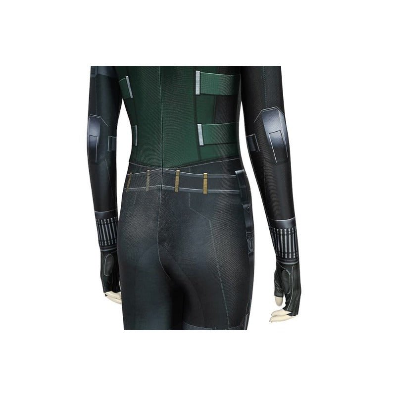 Black Widow Cosplay Costume Black Widow Printed Spandex Jumpsuit - Coscosmos