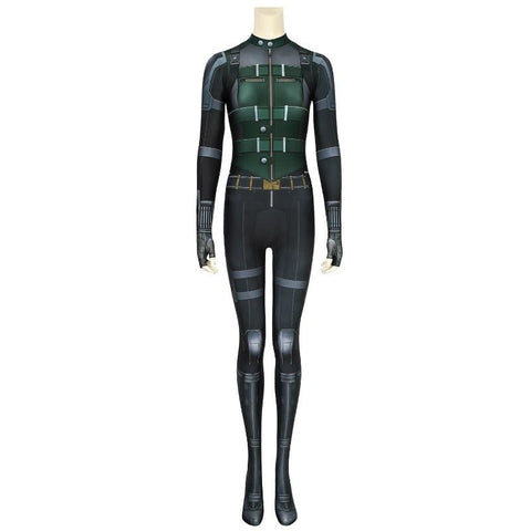 Black Widow Cosplay Costume Black Widow Printed Spandex Jumpsuit - Coscosmos