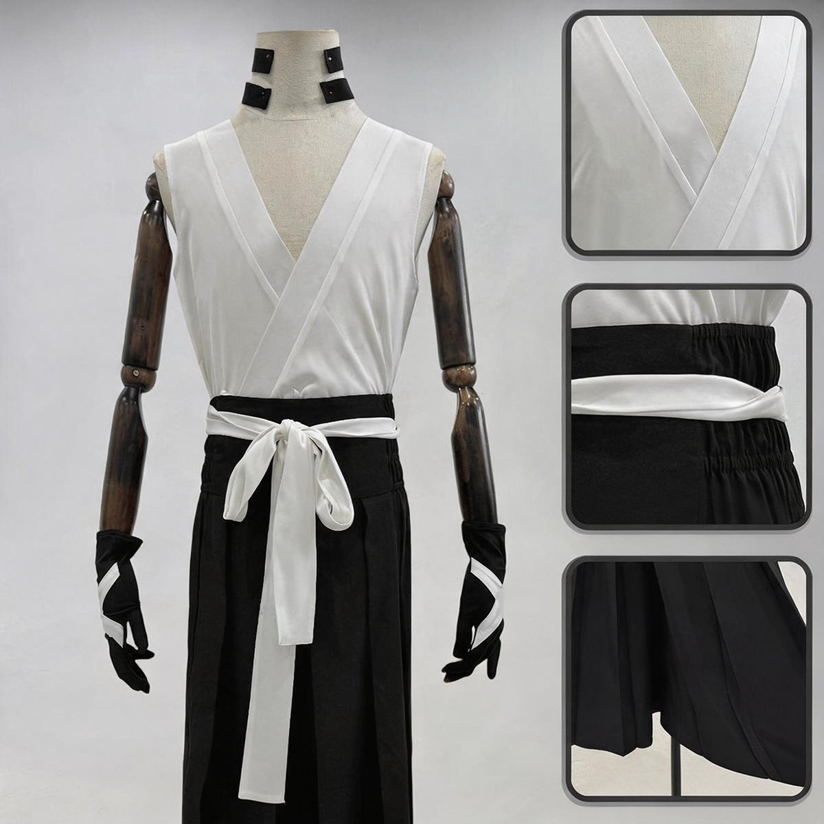 BLEACH Ichigo Kurosaki Final Bankai Evolution Cosplay Costume Full Set Outfit - Coscosmos