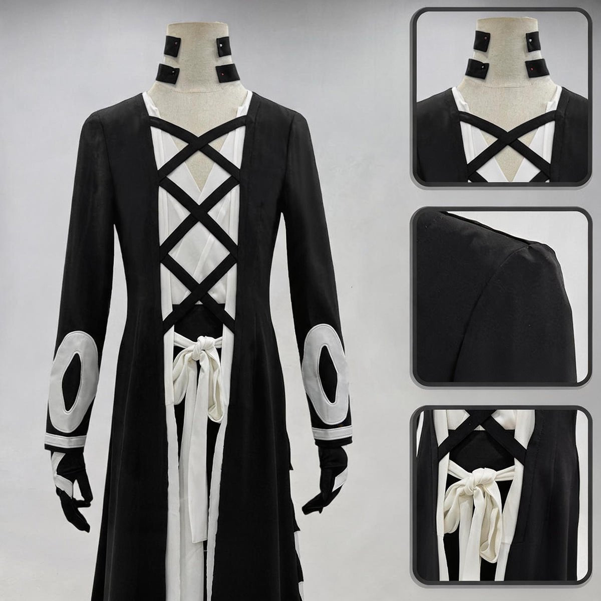 BLEACH Ichigo Kurosaki Final Bankai Evolution Cosplay Costume Full Set Outfit - Coscosmos