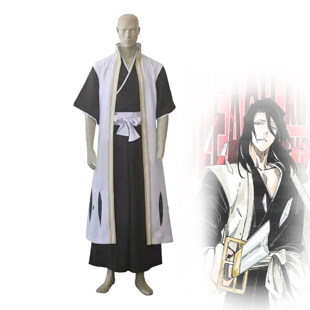 Bleach Kuchiki Byakuya Cosplay Costume - Coscosmos