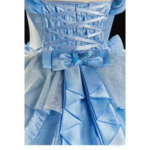 Blue Ball Gown Princess Dress Game，Anime Cosplay Costume - Coscosmos