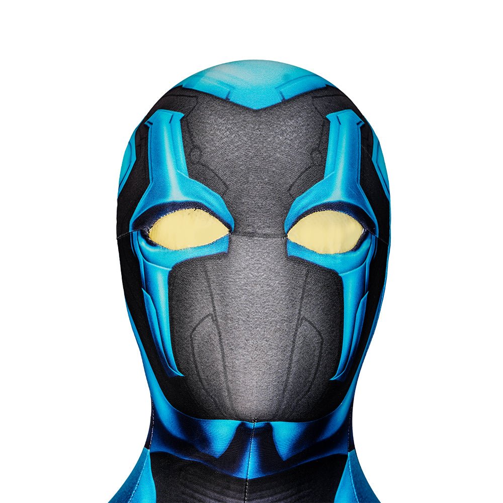 Blue Beetle Suit with Mask - Superhero Costume Full Bodysuit - Coscosmos
