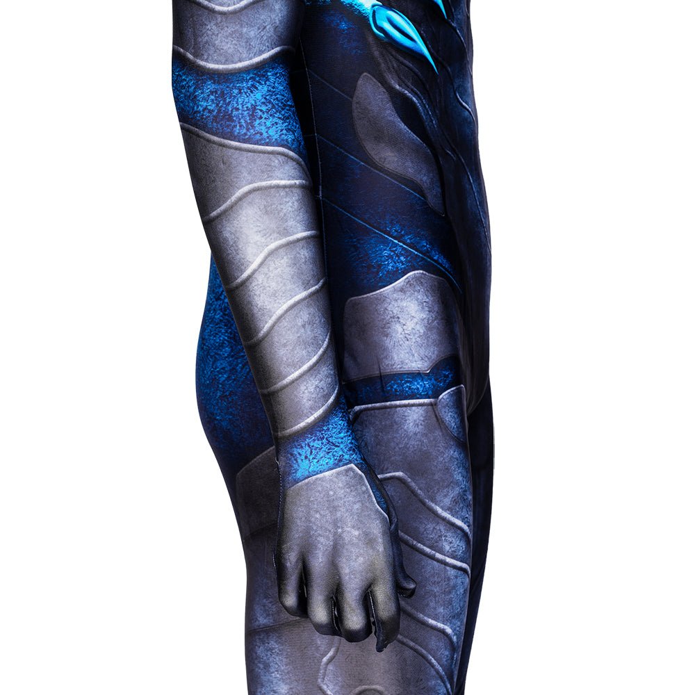 Blue Beetle Suit with Mask - Superhero Costume Full Bodysuit - Coscosmos