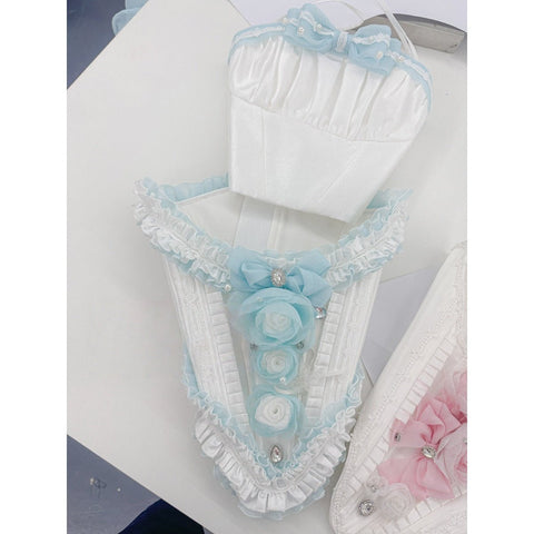 Blue Dream Lace Dress - Off - Shoulder Feather Sequin Mini Gown for Performance, Birthday, Party & Stage Wear - Coscosmos