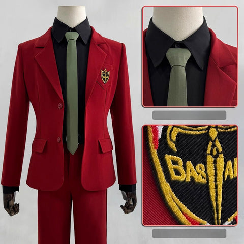 Blue Lock Kaiser Red Suit Cosplay Costume - Official Style Jacket & Pants - Coscosmos