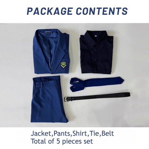 Blue Lock Yoichi Isagi Bachira Meguru Blue Suit Cosplay Costume - Coscosmos