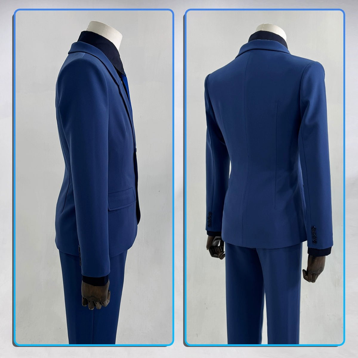 Blue Lock Yoichi Isagi Bachira Meguru Blue Suit Cosplay Costume - Coscosmos