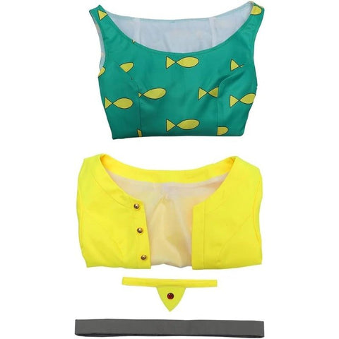 BoJack Horseman Princess Caroline Fish Print Suit Skirt Set - TV Series Character Outfit - Coscosmos