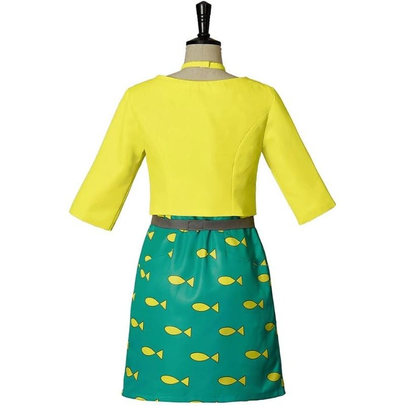 BoJack Horseman Princess Caroline Fish Print Suit Skirt Set - TV Series Character Outfit - Coscosmos