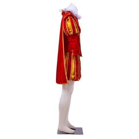 Men’s Tudor Renaissance Cosplay Costume - Elizabethan Era King’s Suit with Hat | Coscomos Medieval Series