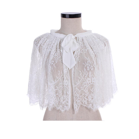 : white Lace Bolero Shrugs For Women Ladies Wedding Capes Wraps Bridal Bolero Short Cape Shawl and Wraps Evening Dress Wedding Cover Up