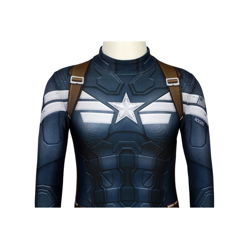 Kids Captain America Winter Soldier Edition 3D Printed Cosplay Costume For Halloween