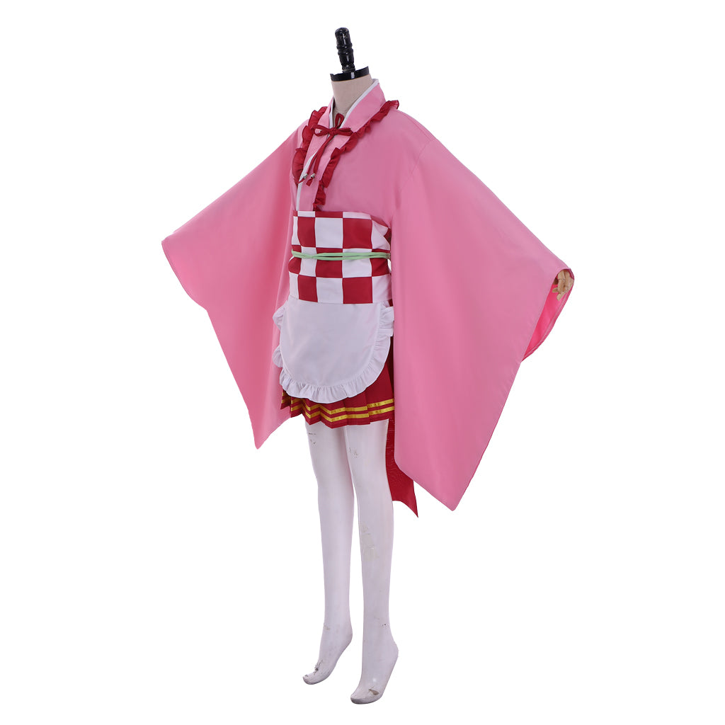 Demon Slayer Kanroji Mitsuri Cosplay Costume - Japanese Kimono Lolita Dress