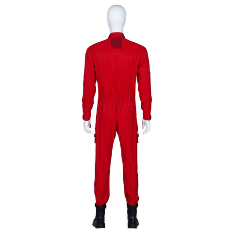 Guardians of the Galaxy 3 Peter Quill Red Jumpsuit - Official Star-Lord Cosplay Costume